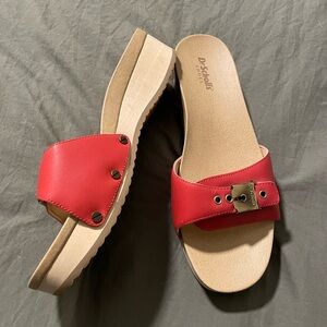 Dr. Scholl's Red Sandals 8M